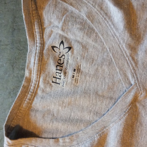 Flag flower women's Hanes t-shirt, size medium, v-neck - Picture 2 of 3